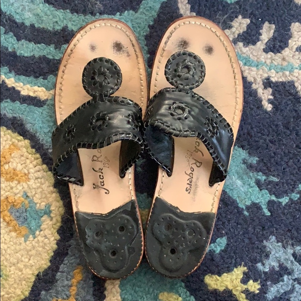 Jack Rogers Black Sandels